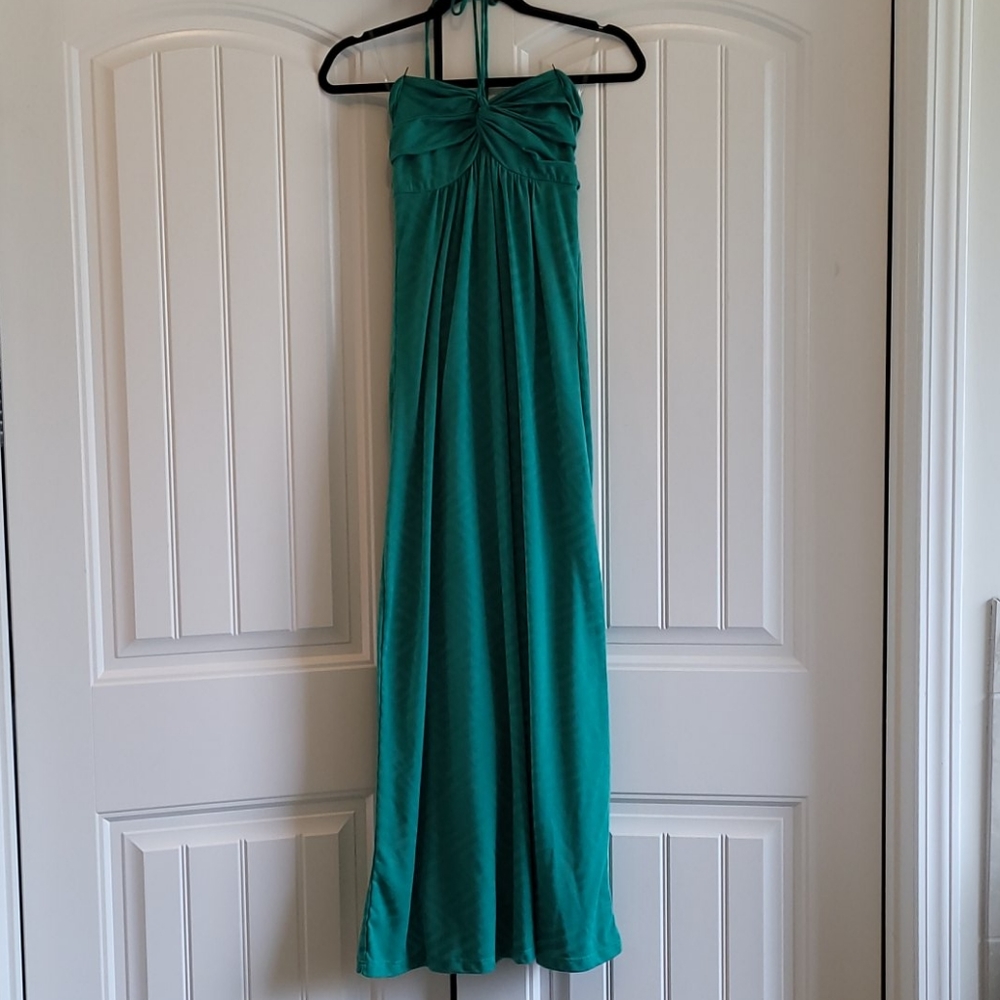 Chic Floor Length Backless Dress with Halter